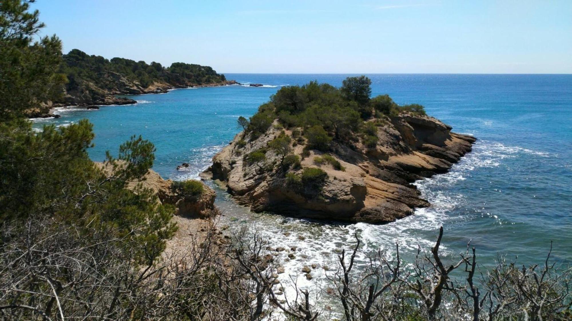 Villa Dos Calas - Bonita Villa De Estilo Rustico Y Piscina De Agua Salada L'Ametlla de Mar Dış mekan fotoğraf